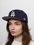 Бейсболка AMERICAN NEEDLE арт. SMU672A-LOS Los Angeles Angels Archive 400 MILB (темно-синий)